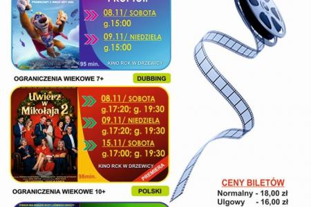 Repertuar kina na miesiąc listopad 2025