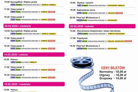 Repertuar kina na miesiąc luty 2026