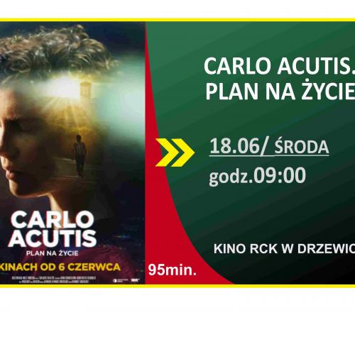 Po lewej stronie plakat filmu, po prawej terminy seansów.