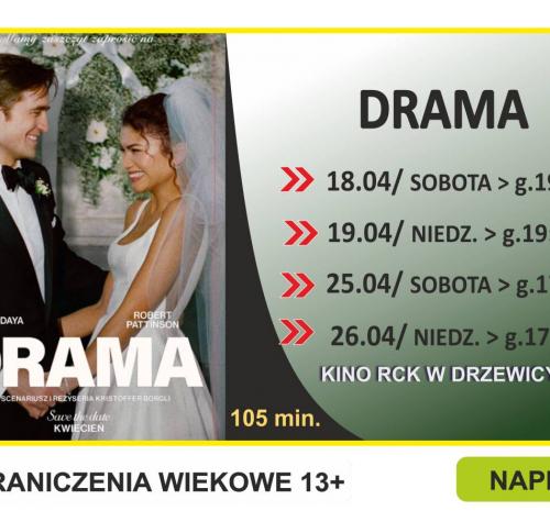 po lewej stronie plakat filmowy, po prawej terminy seansów