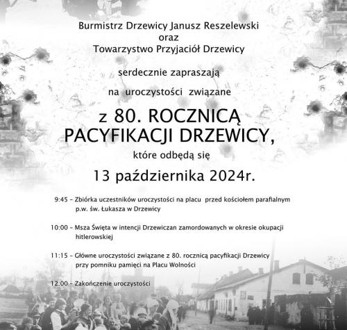 80. ROCZNICA PACYFIKACJI DRZEWICY