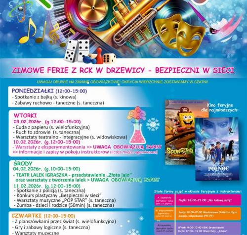 Zimowe ferie z RCK w Drzewicy - Bezpieczni w sieci