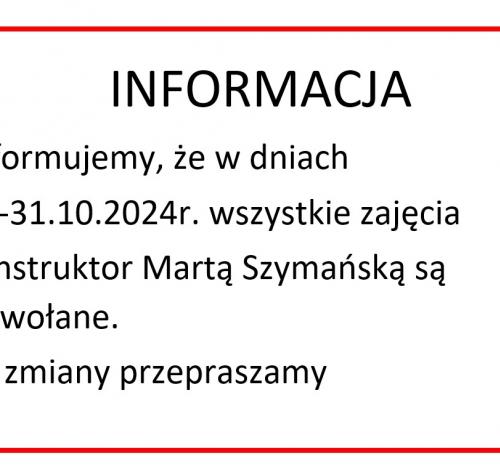 Informacja 29.10.2024