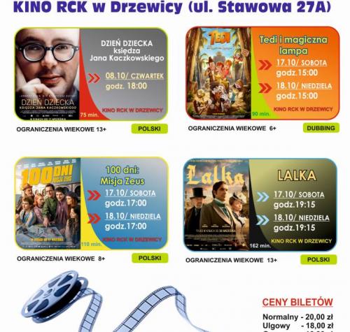 Repertuar kina na miesiąc październik 2026
