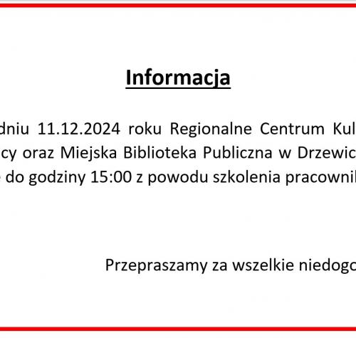 11.12.2024 RCK i MBP czynne do 15:00