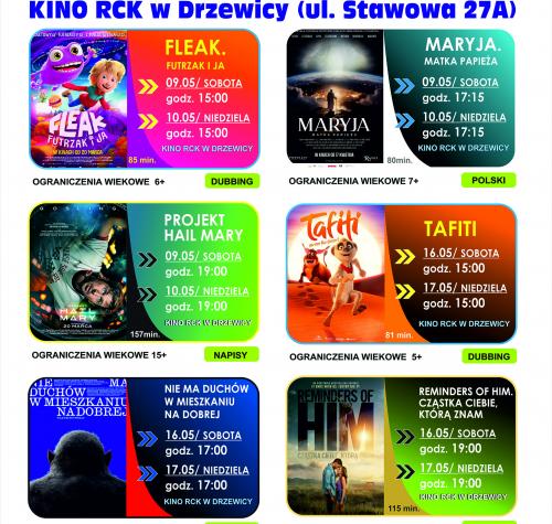 Repertuar Kina Maj 2026