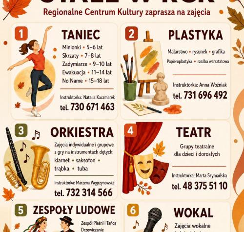 Zajęcia stałe w Regionalnym Centrum Kultury w Drzewicy!