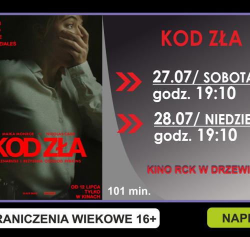 KOD ZŁA plakat z terminami