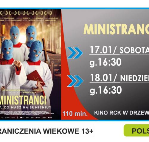 po lewej stronie plakat filmowy, po prawej terminy seansów