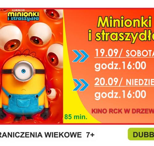 po lewej stronie plakat filmowy, po prawej terminy seansów