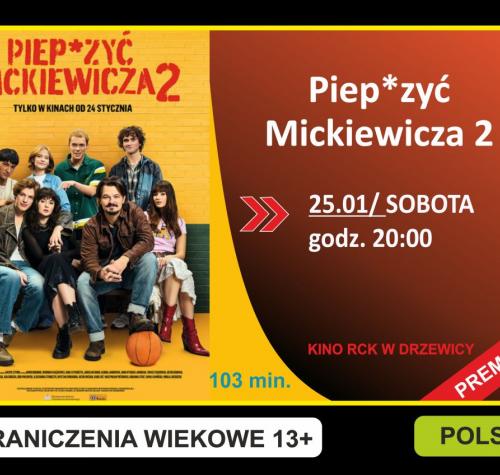 Po lewej stronie plakat filmowy, po prawej terminy wyświetleń