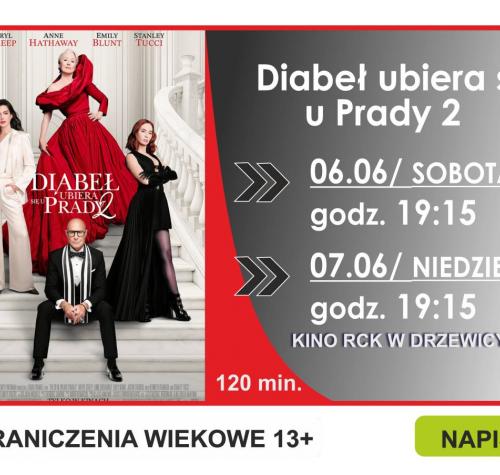 po lewej stronie plakat filmowy, po prawej terminy seansów