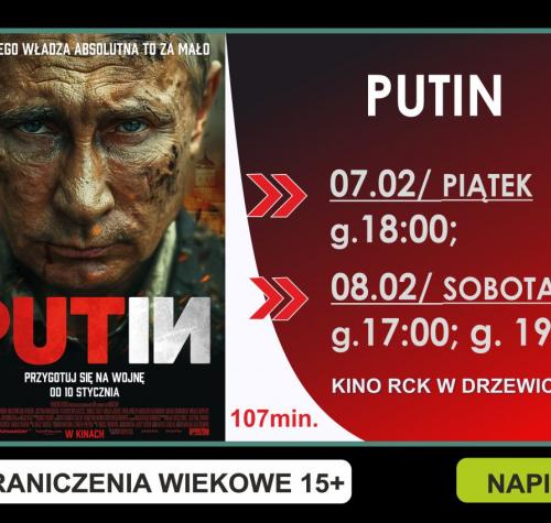 Po lewej stronie plakat filmowy, po prawej terminy wyświetleń