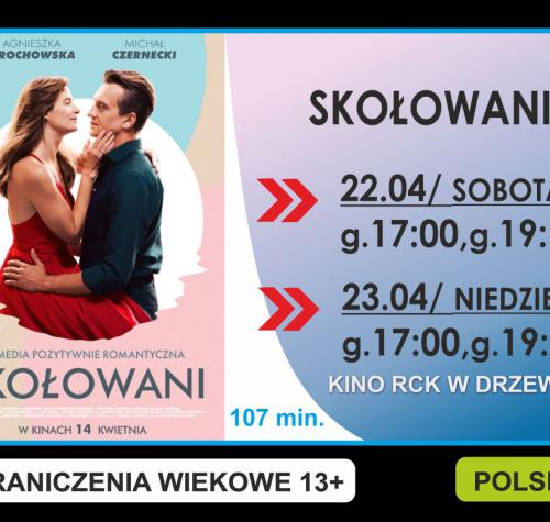 Po lewej stronie plakat filmowy, po prawej terminy wyświetlania.