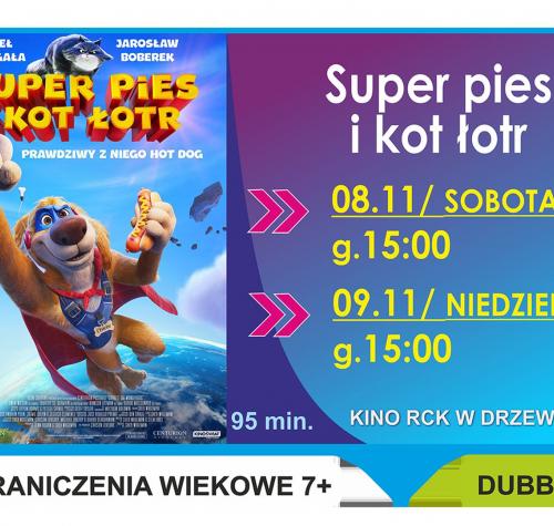 po lewej stronie plakat filmowy, po prawej terminy seansów