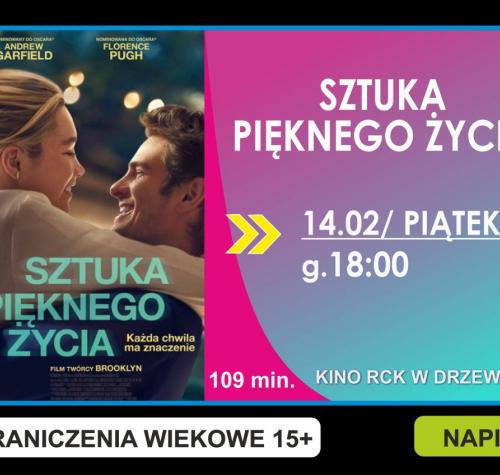 Po lewej stronie plakat filmowy, po prawej terminy wyświetleń