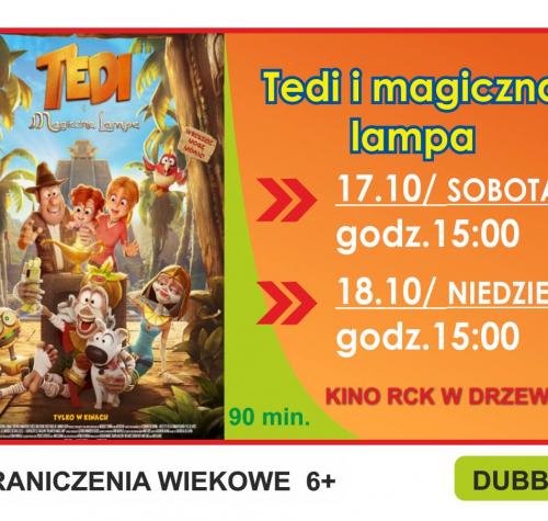 po lewej stronie plakat filmowy, po prawej terminy seansów