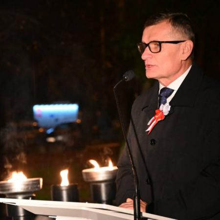 Przemówienie Burmistrza Drzewicy Janusza Reszelewskiego.