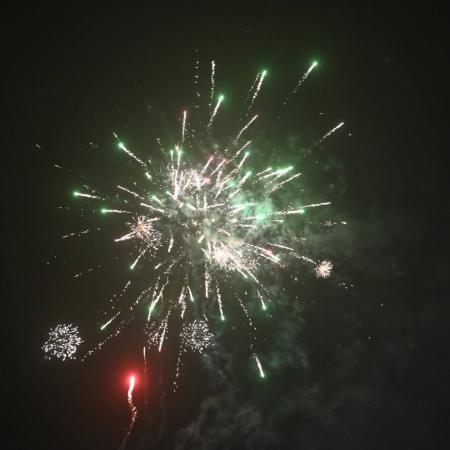 Odpalenie fajerwerk na zakończenie Finału WOŚP