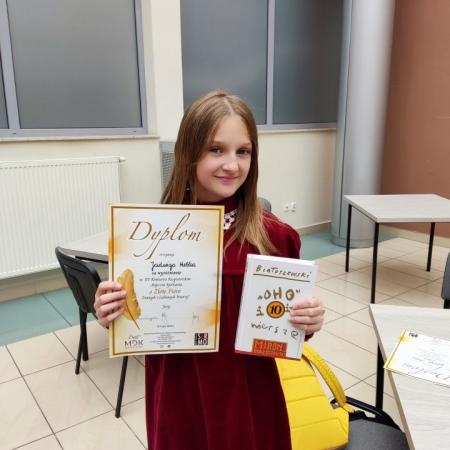 Jadwiga Hubka - dyplom za wyróżnienie w konkursie